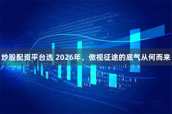 炒股配资平台选 2026年，傲视征途的底气从何而来